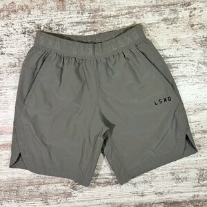 Men’s LSKD running athletic shorts unlined gray size 30 drawstring